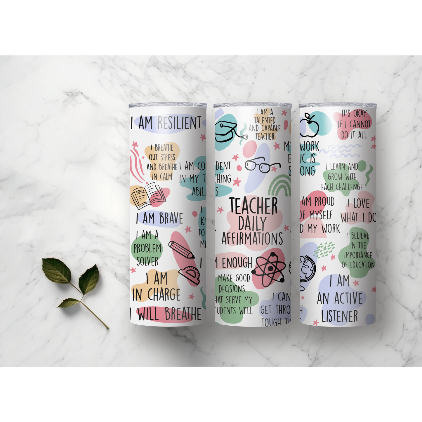 Teacher Gift - Personalized Tumbler Gift for Teacher - Teach Love Inspire Teacher Gift - Teacher Appreciation Gift - Teacher Tumbler