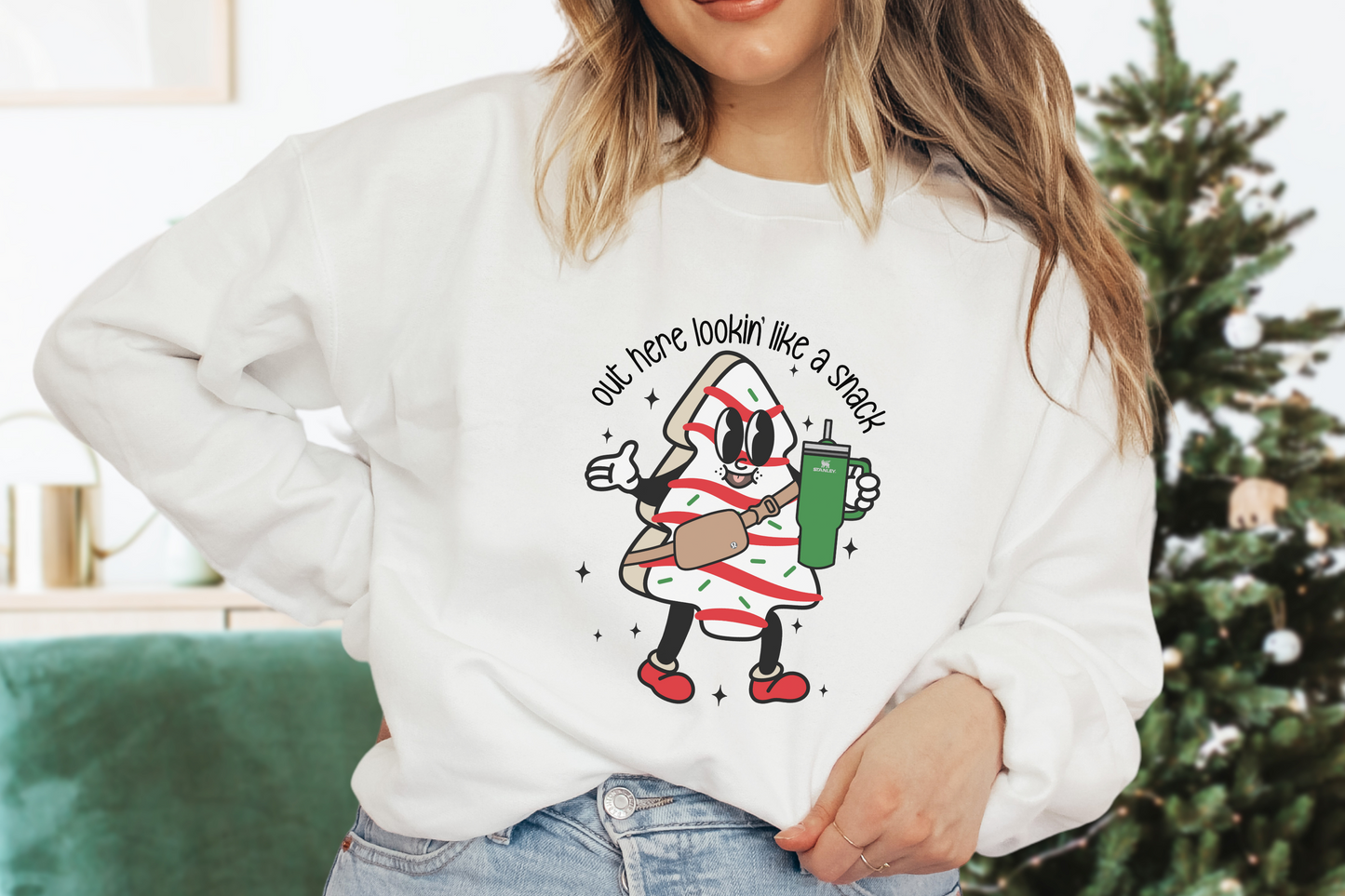 Boojee Out Here Lookin Like A Snack Shirt, Baking Team Christmas Tree Cake Sweatshirt, Christmas Tree Cake Shirt, Boojee Christmas Shirt