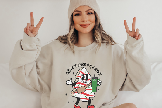 Boojee Out Here Lookin Like A Snack Shirt, Baking Team Christmas Tree Cake Sweatshirt, Christmas Tree Cake Shirt, Boojee Christmas Shirt