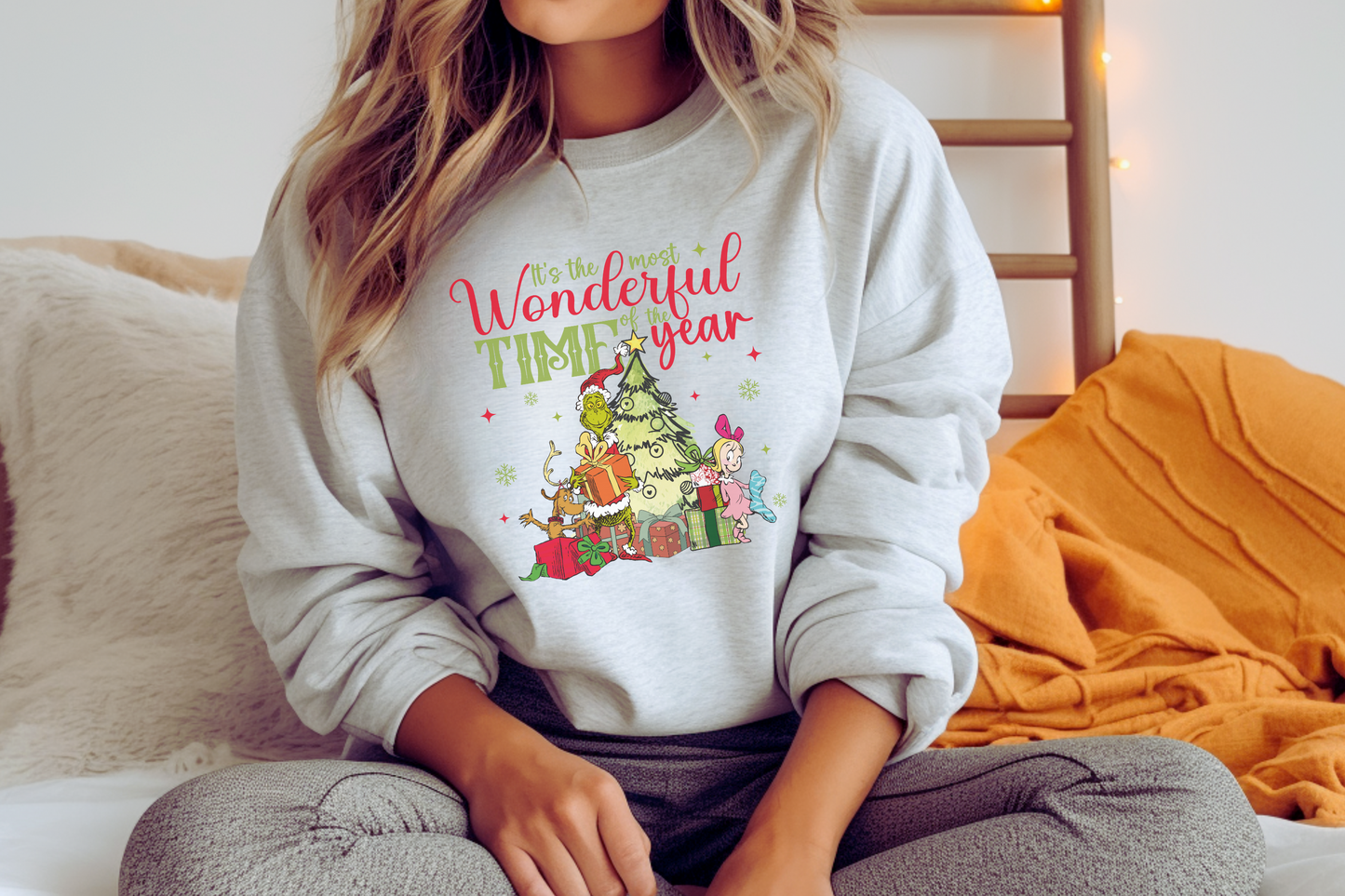 Christmas Shirt, The Most Wonderful Time Of The Year Grinch Christmas Shirt, Vintage Grinch Christmas Sweater, Xmas Party T-shirt, Retro Grinch Christmas Tee