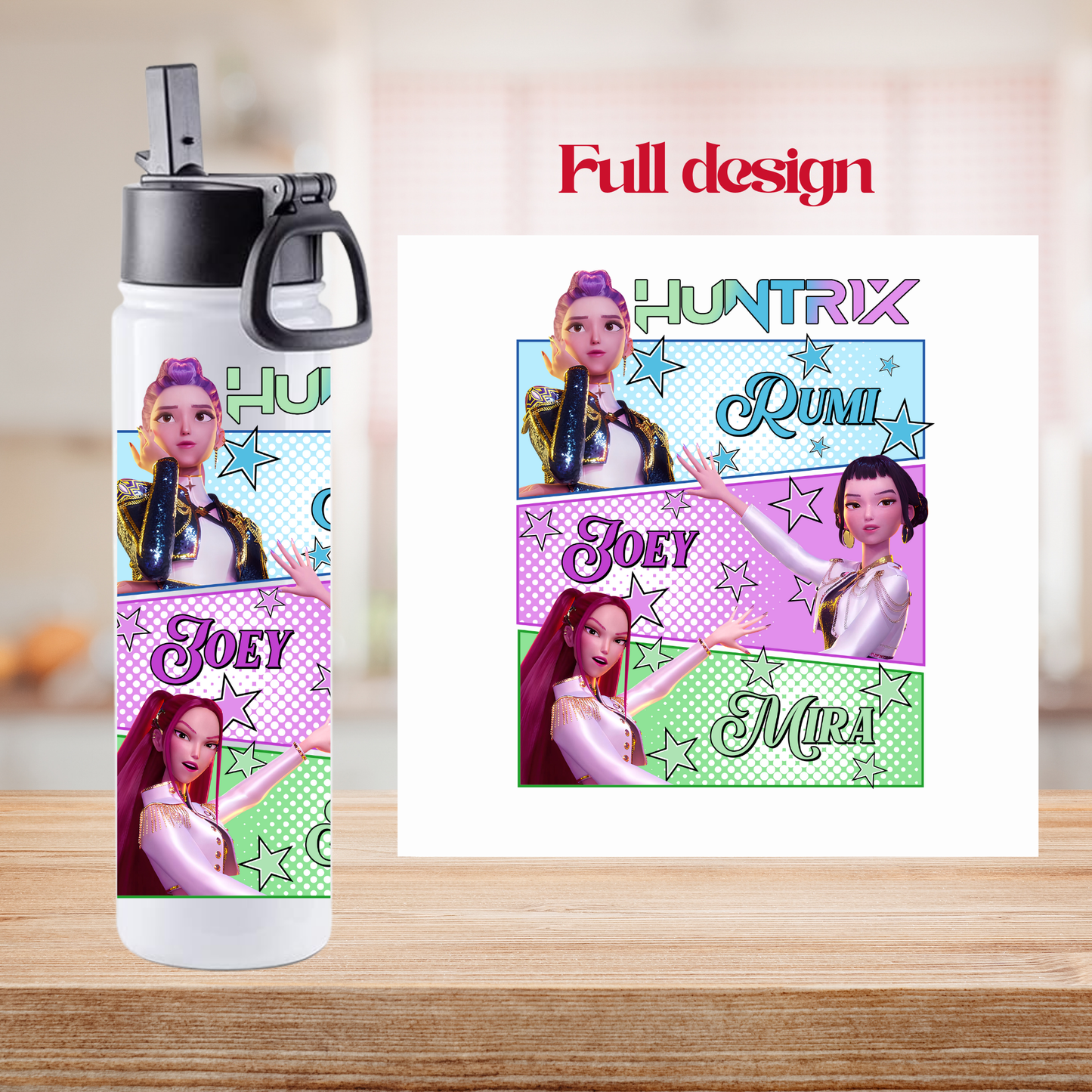 Personalized K-pop Demon Hunters Water Bottle