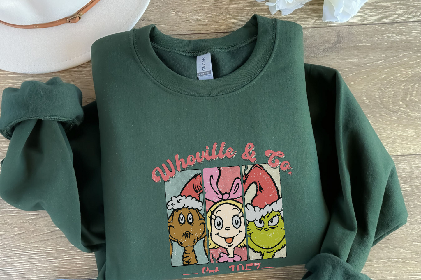 Christmas Whoville University Est 1957 Sweatshirt, Grinch Shirt, Christmas Family Gift, Christmas Shirt, Retro Grinch Tshirts, Xmas Sweater