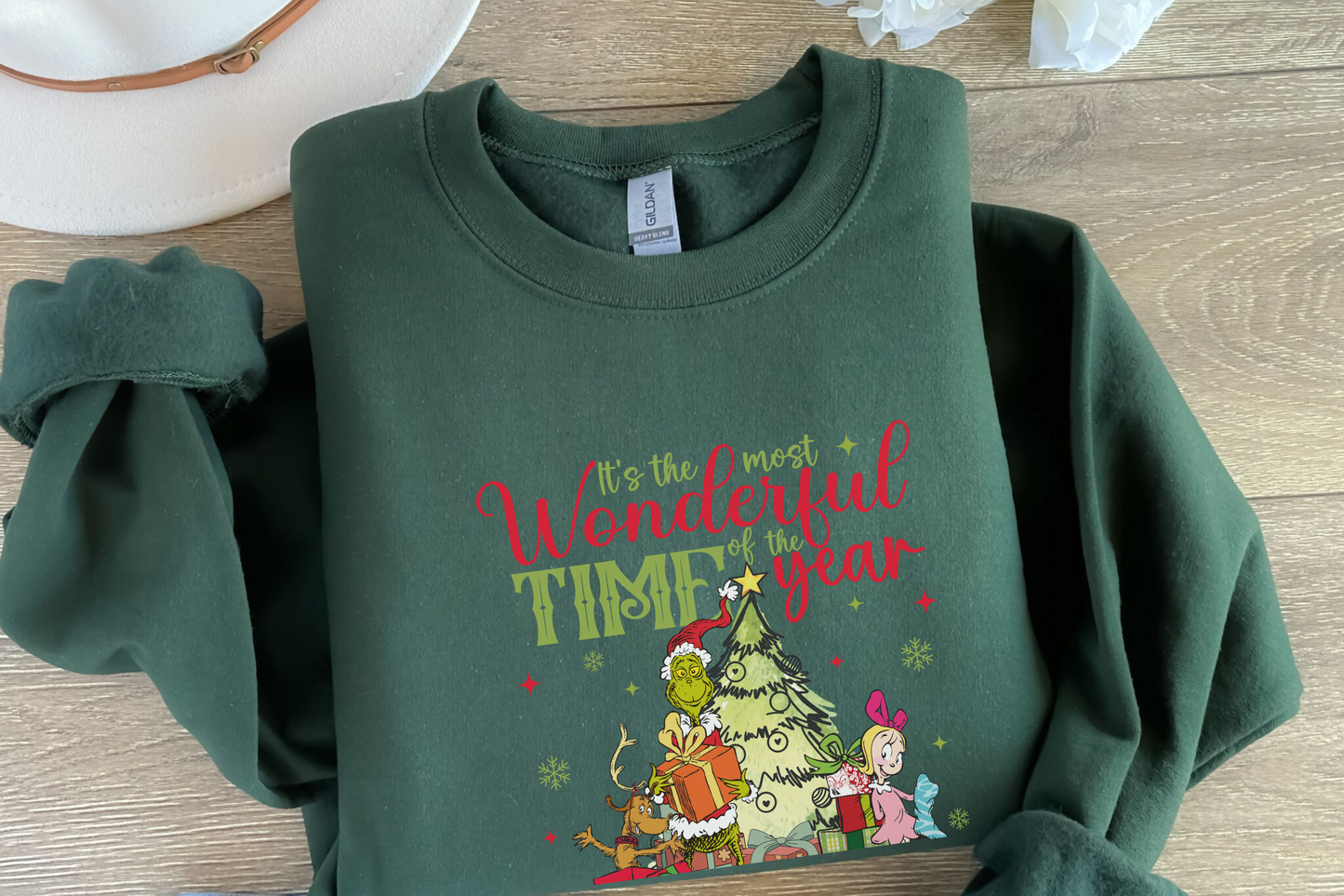 Christmas Shirt, The Most Wonderful Time Of The Year Grinch Christmas Shirt, Vintage Grinch Christmas Sweater, Xmas Party T-shirt, Retro Grinch Christmas Tee